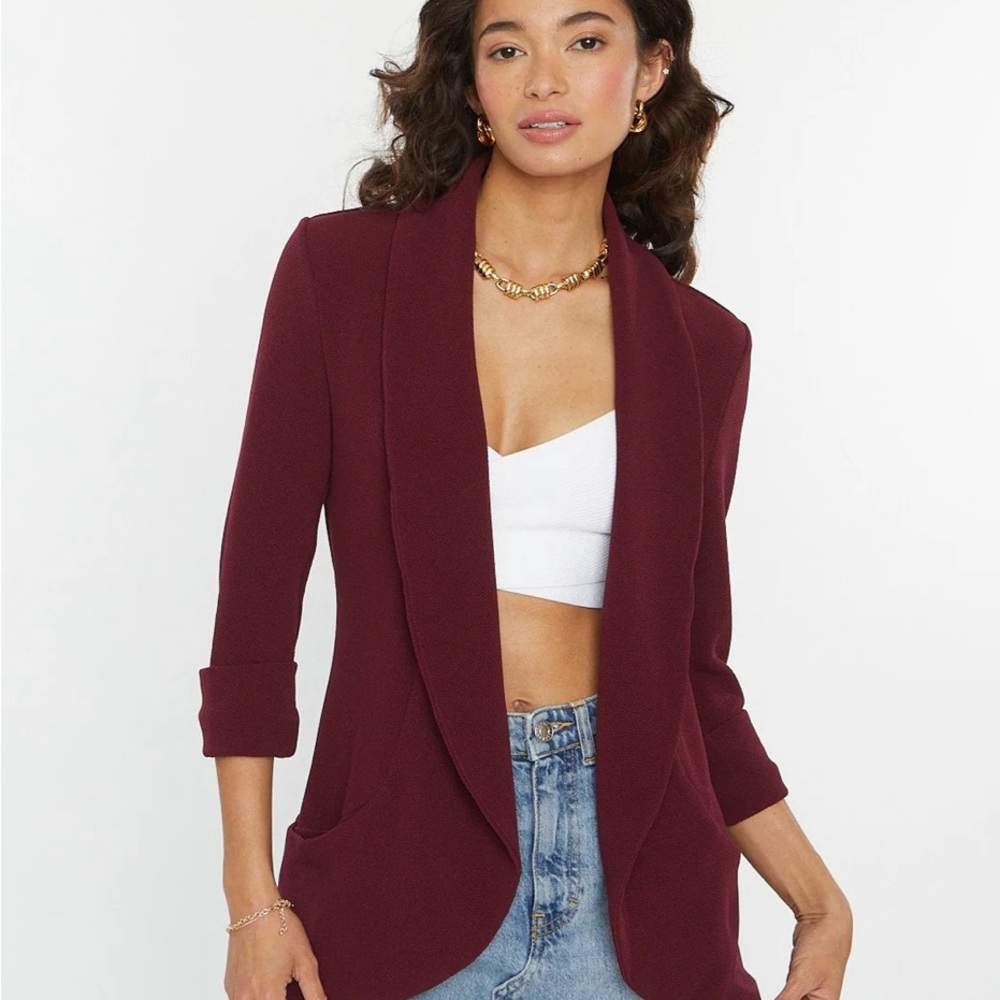Frenchmauve burgundy blazer Small